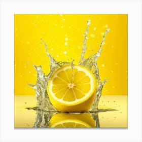 Lemon Splash 1 Canvas Print