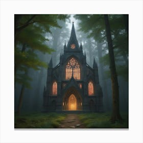 Castle In The Woods 9 Canvas Print