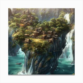 Chinese Village Canvas Print