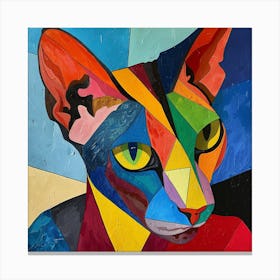 Kisha2849 Picasso Style Hairless Cat No Negative Space Full Pag Ec6e56da E350 4f33 Adb5 3557459730c9 Canvas Print