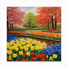 Tulip Garden 7 Canvas Print