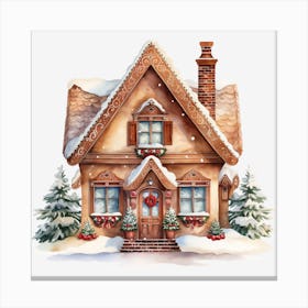 Gingerbread House 3 Canvas Print