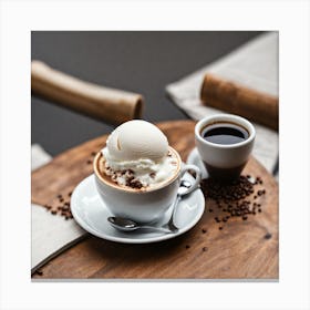 Coffee And Ice Cream Canvas Print