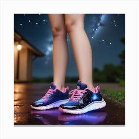 Glowing Shoes Canvas Print
