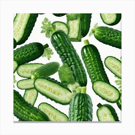 Cucumber As A Logo (76) Canvas Print