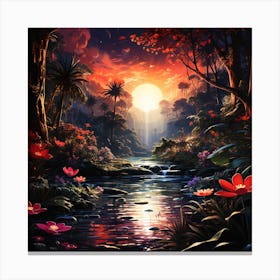 Hawaiian Waterfall Canvas Print