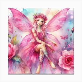 Pretty Pink Fairy Canvas Print