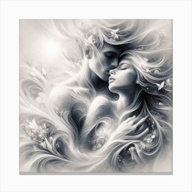 Lovers Canvas Print