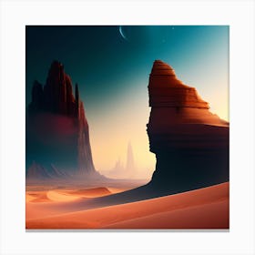 Desert Landscape Canvas Print