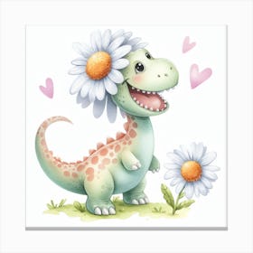 Daisy the dinosaur 2 Canvas Print