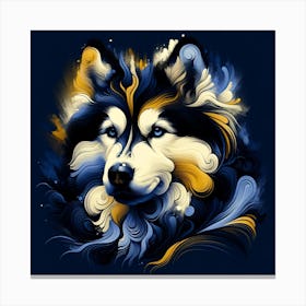 Siberian Husky 01 Canvas Print