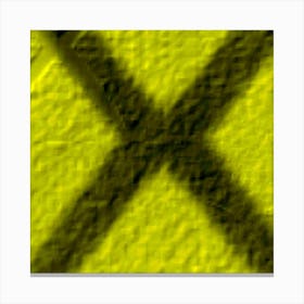 Yellow Cross Canvas Print