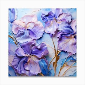 Abstract Of Irises Canvas Print