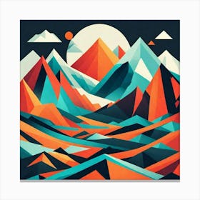 Abstract Mountains 6 Canvas Print