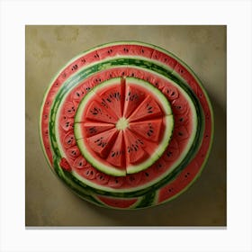 Default Three Quarter Watermelon Art 2 Canvas Print