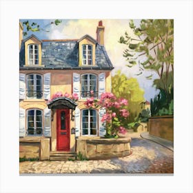 French Country House 1 Canvas Print