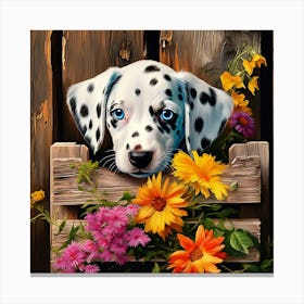 Dalmatian Puppy Canvas Print