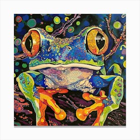 Psychadelic Frog Canvas Print