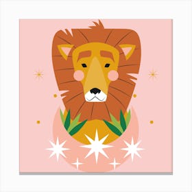 Lion Illustration Canvas Print