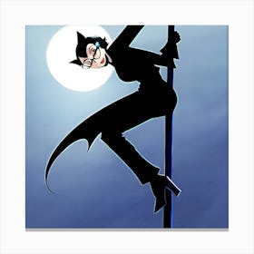 Batgirl climbing  Canvas Print