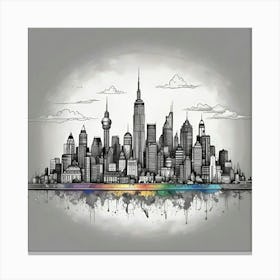 New York City Skyline 103 Canvas Print