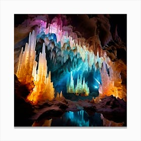 Colorful Caves Canvas Print
