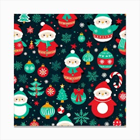 Christmas Ornaments Canvas Print