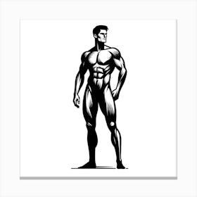 Muscular Man 5 Canvas Print