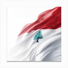Flag Of Lebanon Canvas Print