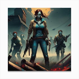 Zombie Survival Canvas Print