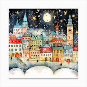 Christmas City 1 Canvas Print