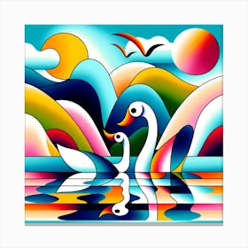 The Swans Canvas Print