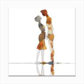 Silhouette Of A Man And Woman - Minimal Line art, reflection art, city wall art, colorful wall art, home decor, minimal art, modern wall art, wall art, wall decoration, wall print colourful wall art, decor wall art, digital art, digital art download, interior wall art, downloadable art, eclectic wall, fantasy wall art, home decoration, home decor wall, printable art, printable wall art, wall art prints, artistic expression, contemporary, modern art print city wall art, colorful wall art, home decor, minimal art, modern wall art, wall art, wall decoration, wall print colourful wall art, decor wall art, digital art, digital art download, interior wall art, downloadable art, eclectic wall, fantasy wall art, home decoration, home decor wall, printable art, printable wall art, wall art prints, artistic expression, contemporary, modern art print Canvas Print