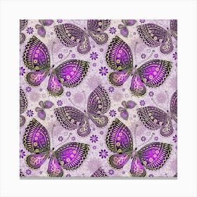 Purple Butterflies Canvas Print