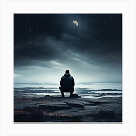Abstract Loneliness Darkness Canvas Print