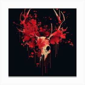 Deer Skull Canvas Print
