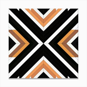 brown oblique strokes 1 Canvas Print