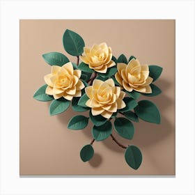 Camellia flower Canvas Print