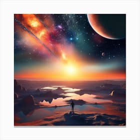 Space Landscape 2 Canvas Print