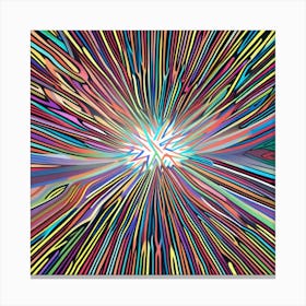 Abstract Psychedelic Burst Canvas Print