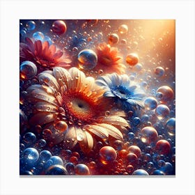 Water Crystals Canvas Print