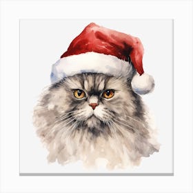 Santa Claus Cat 21 Canvas Print