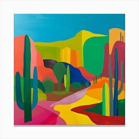Abstract Travel Collection Mexico 1 Canvas Print