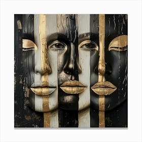 Black And Gold Canvas Print