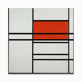 Composition Of Red And White Nom 1, Composition No. 4 with red and blue (1938–1942), Piet Mondrian Canvas Print