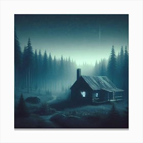 Cabin In The Woods 3 Canvas Print