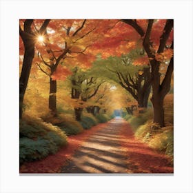 Autumn Path 1 Canvas Print