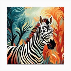 Zebra Painting Canvas Print