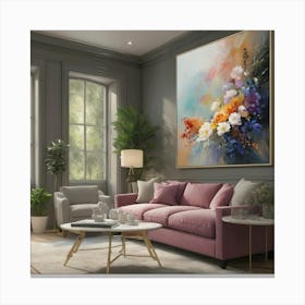 Abstract Painting Art Print 9 Stampe su tela