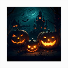 Halloween Pumpkins 1 Canvas Print